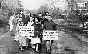 Archival image from documentary short by Andrea Torrice '77 The Lincoln School Story--A Battle for School Integration in Ohio