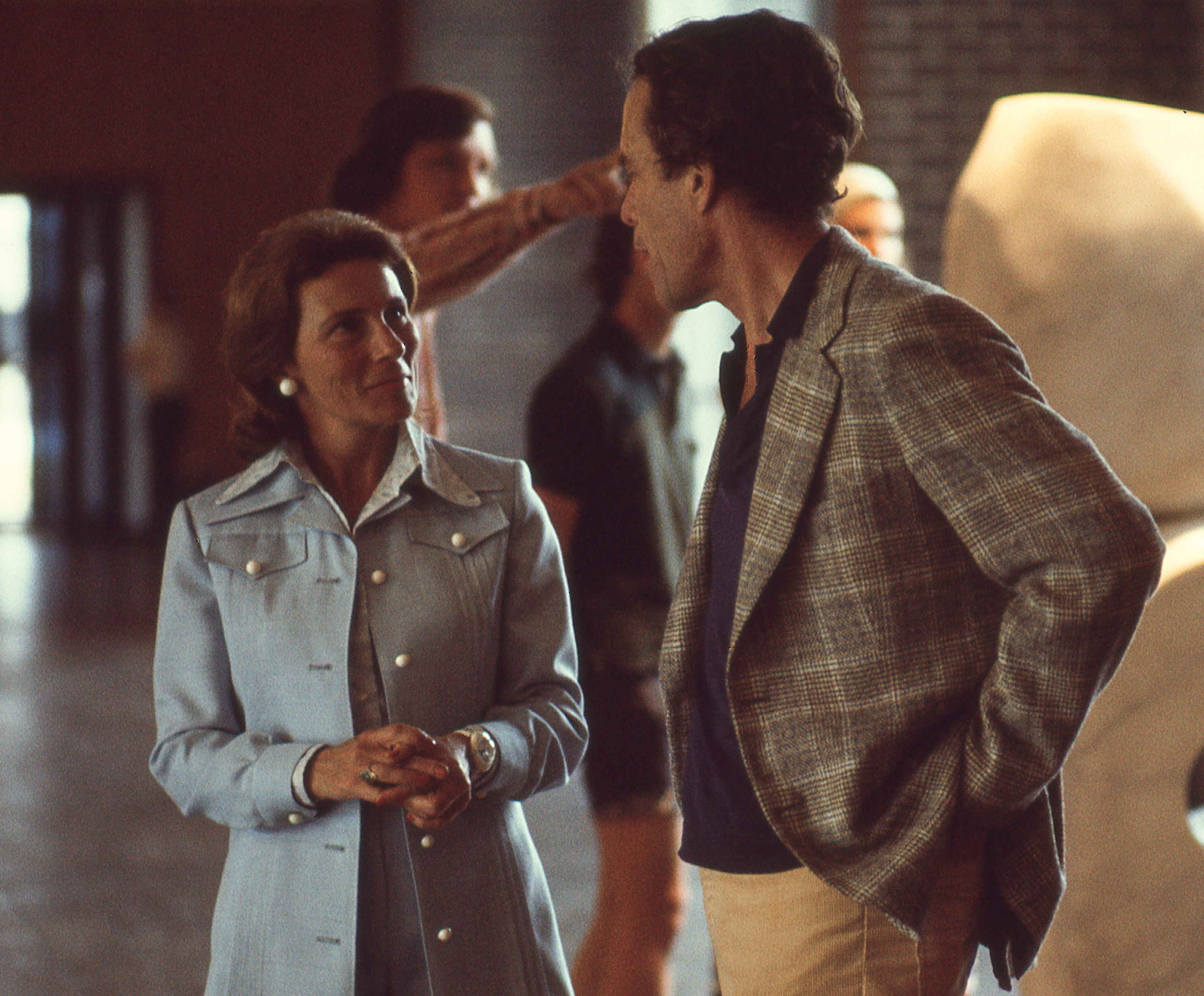 Photo of Margot Linton and Cleve Gray at Neuberger Museum opening, May 1974. Photographer unknown...