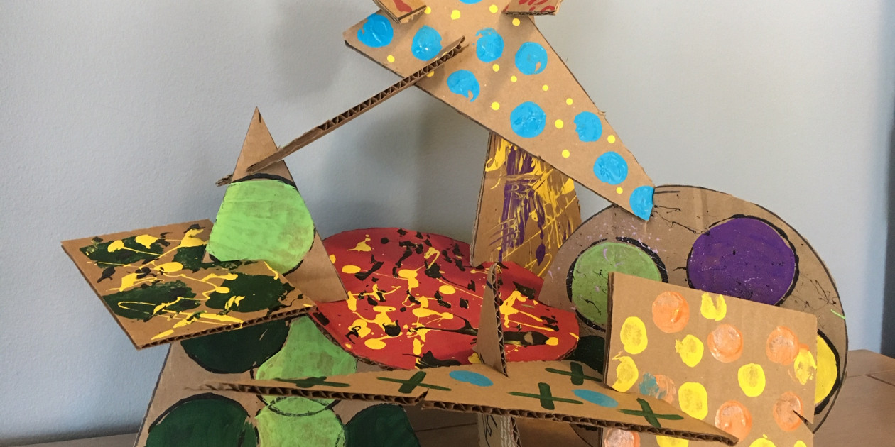 Project: Build Abstract Sculpture with Recycled Cardboard • Neuberger