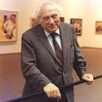 Older gentleman standing in the museum