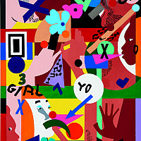 Nina Chanel Abney: Royal Flush.  Nina Chanel Abney, Mad 51st, 2012, Acrylic on canvas, 40 x 30 in...