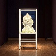    Petah Coyne, Untitled #1378 (Zelda Fitzgerald), 1997–2013, Specially-formulated wax, pigment, silk flowers, candles, paint, white pe...