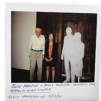 Julie Martin and Billy Kluver, Models for Appalachian Couple, visiting the Neuberger Museum on August 17, 2001