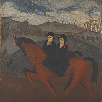    Milton Avery (1885 –1965). Sunday Riders, 1929. Oil on canvas, 30 x 25 in. Collection Neuberger Museum of Art, Purchase College, SUN...