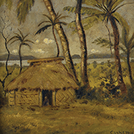 Louis Michel Eilshemius, Samoan Landscape, 1907, Oil on board, 1979.01.20, Collection Neuberger M...