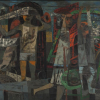 Philip Guston, Night Children, 1946. Oil on canvas, Collection Neuberger Museum of Art, Purchase College, State University of New York, G...