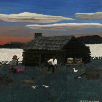 Horace Pippin, Cabin in the Cotton, 1944. Oil on canvas, Collection Friends of the Neuberger Museum of Art, Purchase College, State Unive...