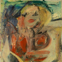 Willem de Kooning, Marilyn Monroe, 1954. Oil and charcoal on canvas, Collection Neuberger Museum of Art, Purchase College, State Universi...