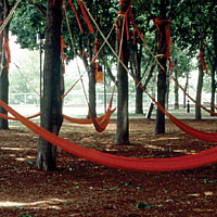 Installation image of Laura Anderson Barbata's Nuestra historia no se encuentra en un libro [Our history Is Not Found in a Book], 2021