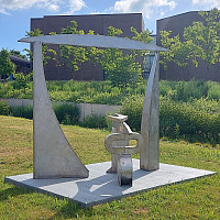    Melvin Edwards, Gate of Ogun, 1983.  