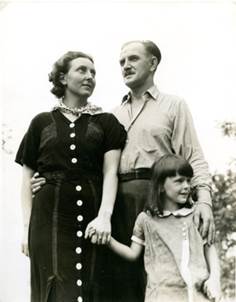 Sally, Milton, and March Avery in Vermont, 1938.