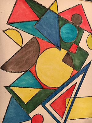 Activity Worksheet:  Create Negative and Positive Shape Drawings - a project inspired by the work of artist Lee Krasner