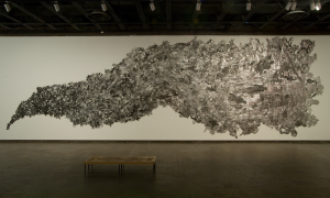    Lesley Dill (born Bronxville, New York, 1950), Rush 2006-07   Metal foil, organza and wire, Dimensions variable   Collection Friends...