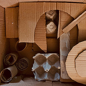 Young artists will work with found cardboard objects and paint to create a monochromatic sculpture within a box frame. The students will ...