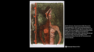 Rufino Tamayo, Torse de jeune fille (Torso of a Young Woman), 1969. From portfolio Mujeres (Women), 1969. Color lithograph on Japon nacrÃ...