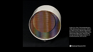 Carlos Cruz-Diez, Chromointerference, 1968. Motorized construction, 30 from an edition of 50, Collection Neuberger Museum of Art, Purchas...