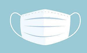 Illustration of a facemask.