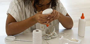 Yoko Ono; Mend Piece (Andrea Rosen Gallery, New York City version), 1966/2015; Ceramic, nontoxic glue, cello tape, scissors, and twine; D...