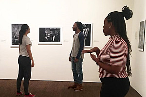 Seniors from the Purchase College Conservatory of Theatre Arts rehearse for their performance of dramatic readings on November 9th in the...