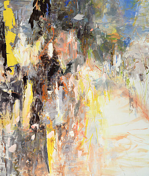 Eric Aho Born 1966, Melrose, Massachusetts Approach, 2012 Oil on linen, 108 x 92 inches Collection Neuberger Museum of Art Purchase Colle...