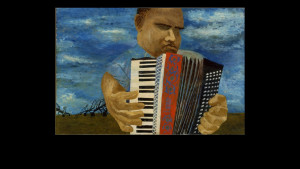 Ben Shahn, Blind Accordion Player, 1945. Tempera on board, Collection Neuberger Museum of Art, Purchase College, State University of New ...