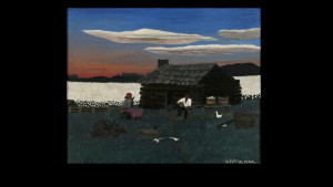 Horace Pippin, Cabin in the Cotton, 1944. Oil on canvas, Collection Friends of the Neuberger Museum of Art, Purchase College, State Unive...