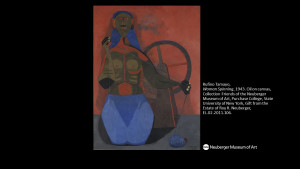 Rufino Tamayo, Woman Spinning, 1943. Oil on canvas, Collection Friends of the Neuberger Museum of Art, Purchase College, State University...