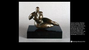 Gaston Lachaise, Floating Woman (Floating Figure), 1924 (cast c. 1935). Bronze, Collection Friends of the Neuberger Museum of Art, Purcha...