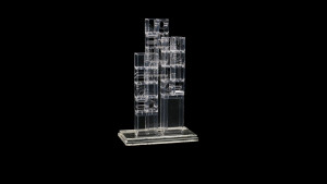 Louise Nevelson, Transparent Sculpture VII, 1967-68. Plexiglas, 4 from an edition of 6, Collection Neuberger Museum of Art, Purchase Coll...