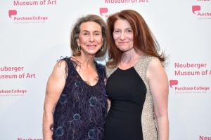 Friends of the Neuberger Museum of Art Board Chair Susan Dubin with Museum Director Tracy Fitzpatrick