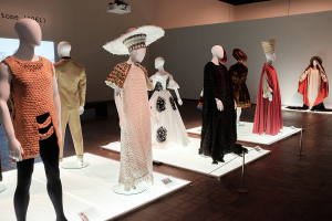 Costumes designed by Italian costumer Farani for Pier Paolo Pasolini on view in the Subversive Pr...