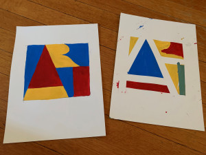 Hard-edge Painting Pop Art inspired by the work of Robert Indiana