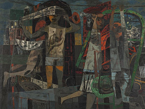 Philip Guston, Night Children, 1946. Oil on canvas, Collection Neuberger Museum of Art, Purchase ...