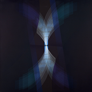    Eduardo Mac Entyre, Punto Luminoso (Bright Point), 1987, Acrylic on canvas, 47 x 47 in (119.38 x 119.38 cm), Collection Neuberger Muse...