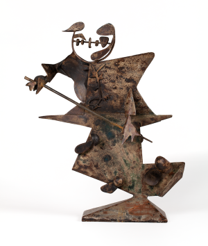    David Smith; Billiard Player III (The Billiard Player), 1945; steel; 28 1/2 x 23 x 6 1/2 inches; Collection Neuberger Museum of Art, P...