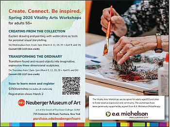 Advertisement for the Spring 2026 Vitality Arts Workshops