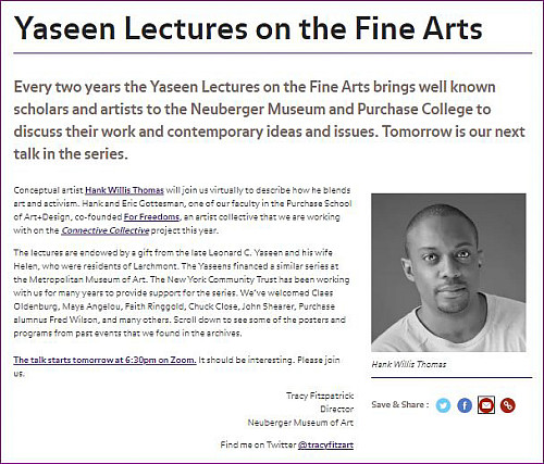 Yaseen Lectures on the Fine Arts 2020