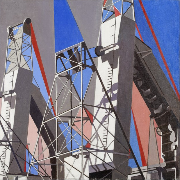 Charles Sheeler, The Web (Croton Dam), 1955. Oil on canvas, Collection Neuberger Museum of Art, P...