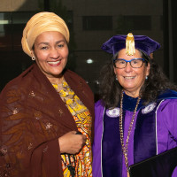 Amina J. Mohammed, Deputy Secretary-General of the United Nations and President Milly Peña