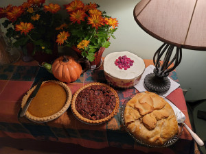 Photo of holiday pies and treats.