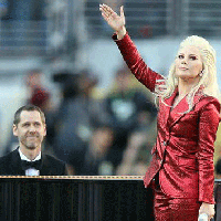 Pianist Alex Smith '12 and Lady Gaga at SuperBowl 50