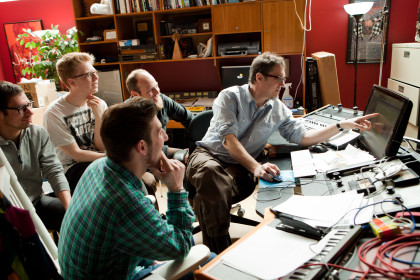 Peter Denenberg With Students - Studio Composition