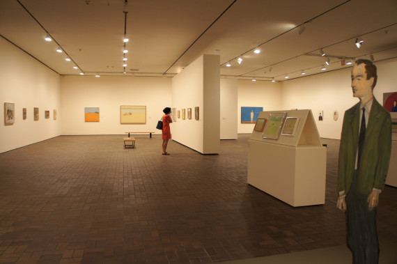 A gallery in the Neuberger Museum of Art