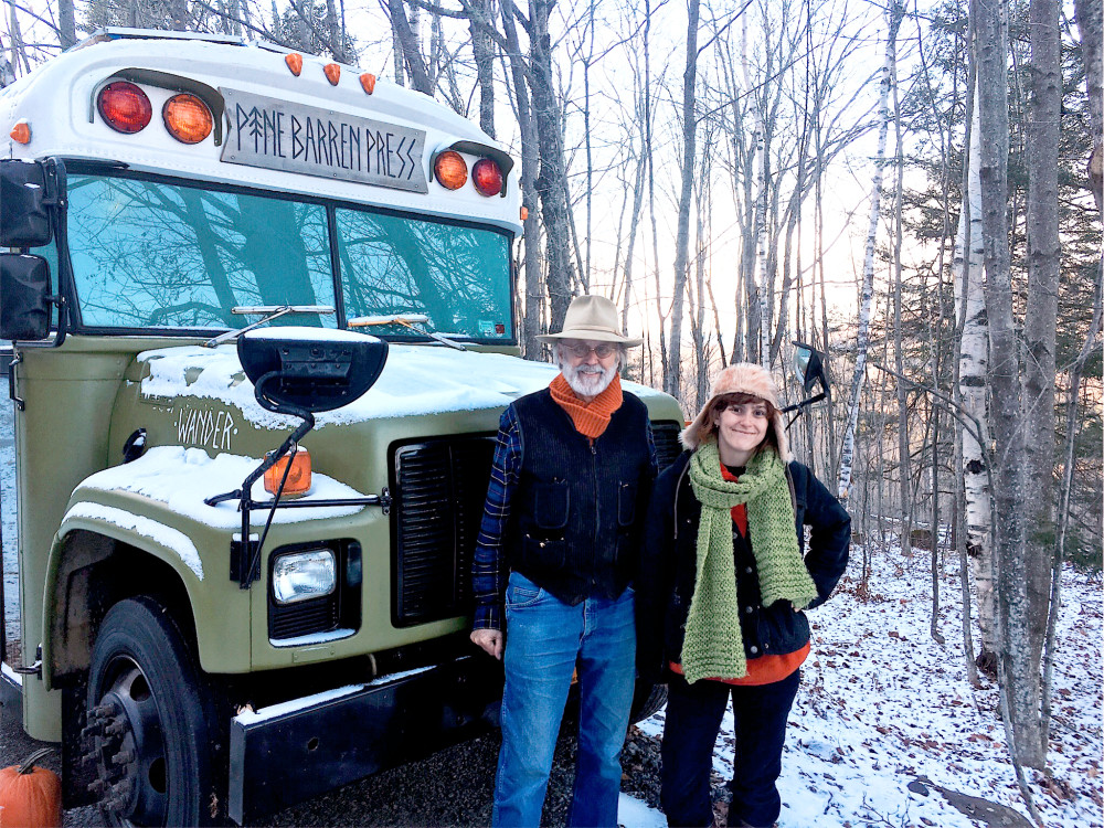 Holly Williams stands with Professor Leanord Seastone in front of Wander