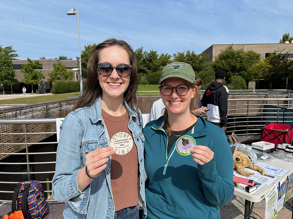 Grace Afflerbach and Allyson Jackson at the BioBlitz