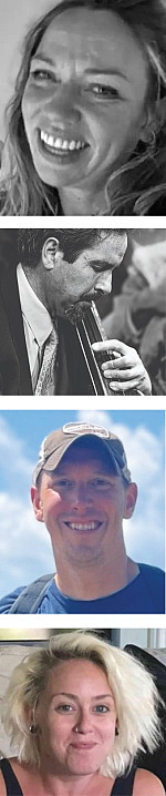 Photos of Carr, Forbes, Kucij, Whitehurst