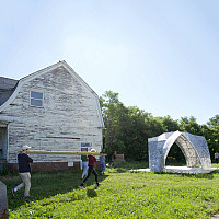 Students work on site, American RIAD Project in Detroit