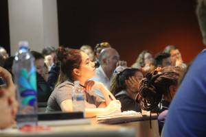 Students in a lecture hall