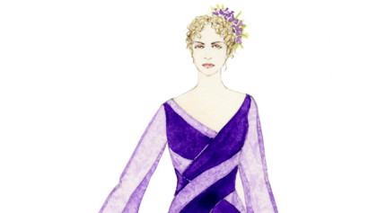 Sketch by Professor Anita Yavich for Dido in Les Troyens