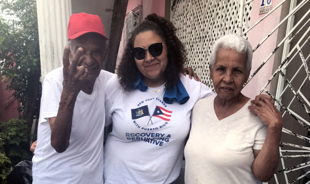 Azia Rodriguez '19 volunteering in Puerto Rico